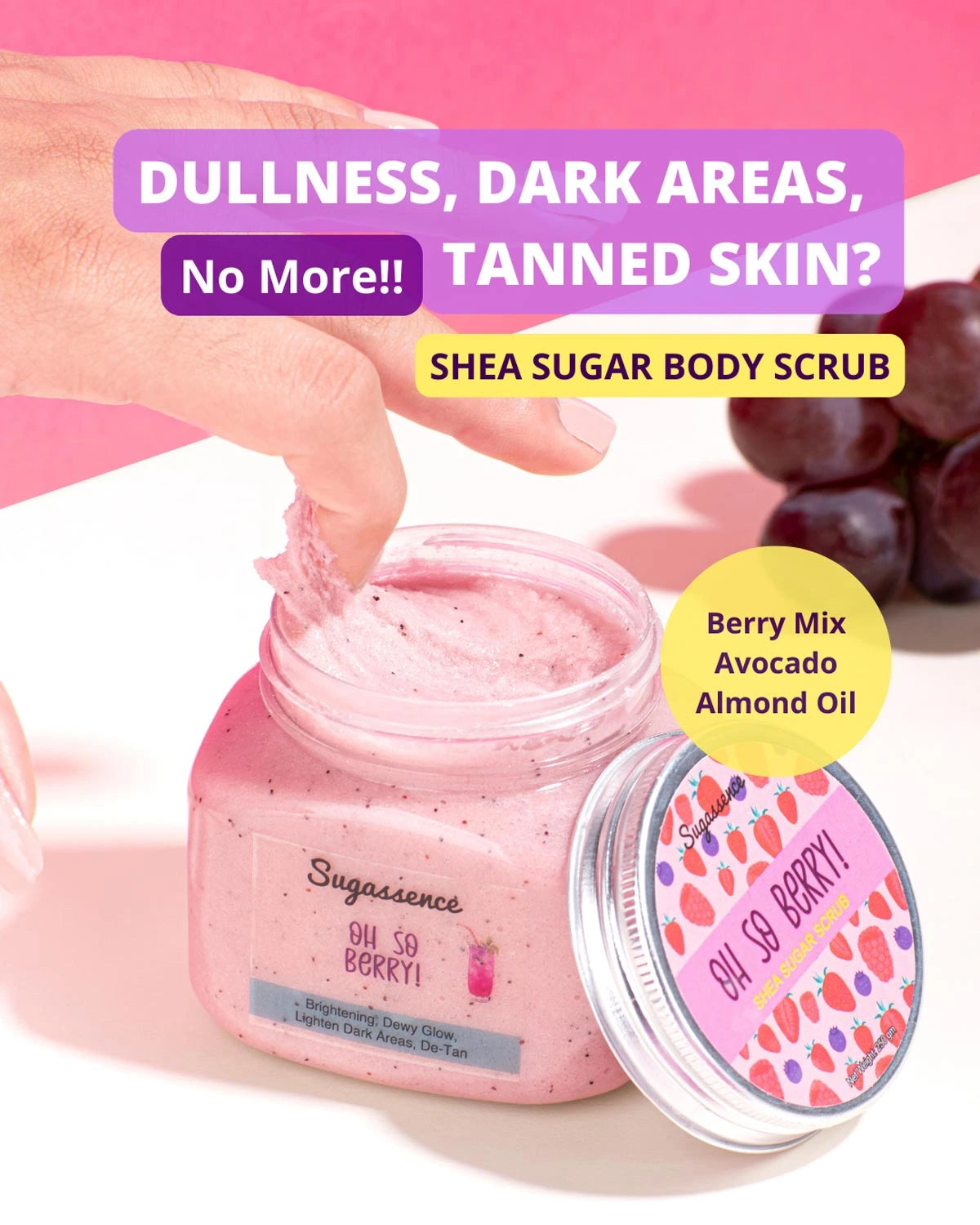 Oh So Berry! – Shea Sugar Scrub