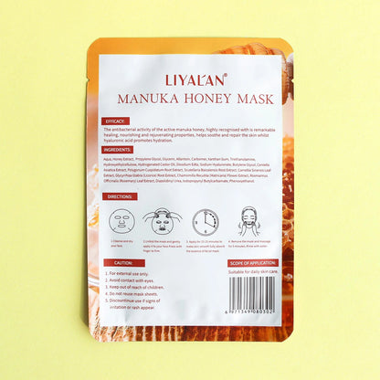 Manuka Honey Sheet Mask – Pack of 5